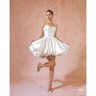 đầm váy cưới crose eo bí ngắn croset thanh lí 99%