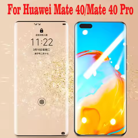 10PCS 3D Curved Tempered Glass For Huawei Mate 40 40RS 40E 5G Full Cover film Screen Protector For H