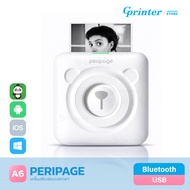 Gprinter เครื่องปริ้นพกพา Peripage A6 พิมพ์สติ๊กเกอร์ เครื่องปริ้นสติ๊กเกอร์ A6 Mini Printer