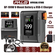 PALO V-Mount Battery 13500mAh 14.8V PD 65W USB-C Fast Charging D-Tap/DC/USB-A Port for Camera/Video 