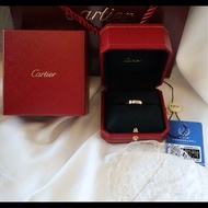 Cartier 18k黃金 LOVE窄版戒指💍55號