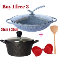periuk batu cookware granite and marble.kuali dan periuk batu 36cm dan 28cm