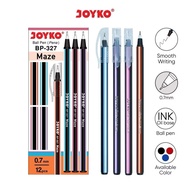 1 Box contains 12 Joyko BP 327 Maze bc Black Pens
