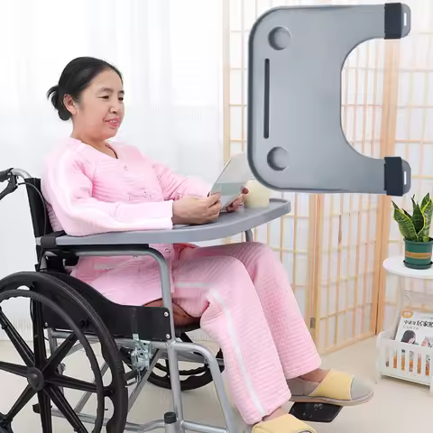 Convenient and Portable Dining Table with Elderly Care Accessories Elder-Friendly Dining Table Porta
