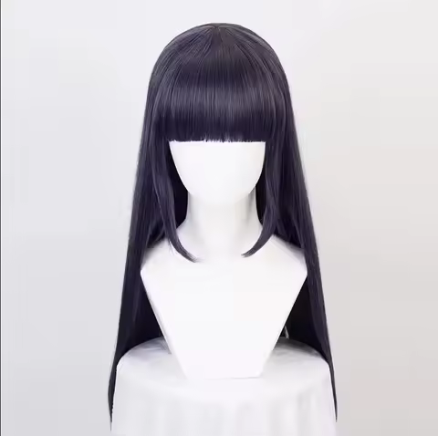 Inu x Boku SS Ririchiyo Shirakiin Riricho Cosplay Synthetic Wigs 100CM Long Purple Black Heat Resist