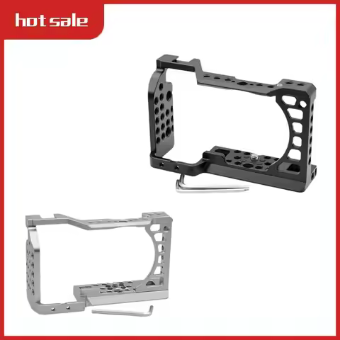 Aluminum Alloy Camera Cage Rig With Cold Shoe Mount For Sony A6000/A6300/A6400/A6500 Cameras