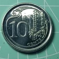 koin mata uang singapore 10 cents