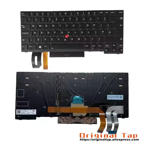 UK English Backlit Keyboard for Lenovo Thinkpad E480 E485 E490 T480S T490 T495 P43S L480 L490 L380 L