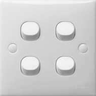 Promo SCHNEIDER CLIPSAL S Classic Switch 4 Gang 1 Way 4 Gangs 1 Way Switch COD