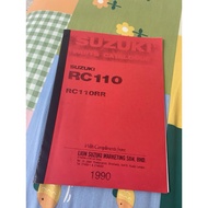 Suzuki RC110 Best RR Parts Catalogue / Buku Part Katalog (Photostat)