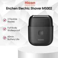 Enchen MS002 Mesin Cukur Janggut Electric Shaver 100% Waterproof 3 Flexible Blades Compact Foil Shav