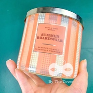 bath body works 3 wick candle Summer Boardwalk BBW lilin aromaterapi 411gr | By The Cover