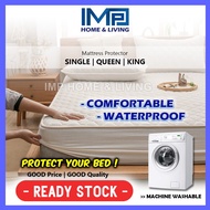 Mattress Protector Waterproof Mattress Topper Queen Size Single Size King Size Antibacterial Matress