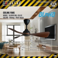 ALPHA ALKOVA MILI 3B/42 Ceiling Fan 3 Blades 42 Inch | Premium Modern Ceiling Fan | Contemporary Hom