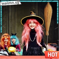 4 Pieces Halloween Witch Broom Plastic Witch Broomstick Cosplay Broom Props Wizard Flying Stick Hall
