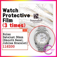 Protection Films for Rolex Datejust 36mm 116200 (Smooth Bezel, Jubilee Bracelet) (3 times) / Scratch