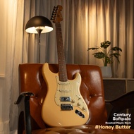 Century Soft Pale Series กีตาร์ไฟฟ้า 22 เฟรต ทรง Strat ไม้เบสวู้ด คอเมเปิ้ล ปิ๊กอัพ HSS สีพาสเทล ** 
