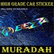 [Ready Stock] PERODUA BEZZA STIKER UNTUK LAMPU BESAR, CERMIN BELAKANG, PEMEGANG PINTU, PINTU KERETA, CERMIN SISI.