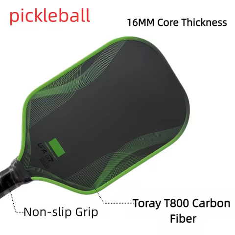 Tournament Pickleball Paddle - JOOLA Enhanced T800 Carbon Fiber & Coarse Textured Face for Advanced 