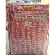 MERAH LAYAR Red Cheek Flag Equation Sticker Game Putin / OnePiece 100pc Screen