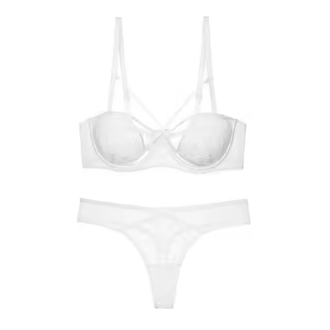 Hot Canaille Push Up Bra Set Small Chest Victoria Style Underwire Lace Bra Anti Sagging Thin Enhance