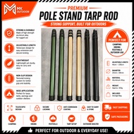 Square Pole Stand Tarp Rod Outdoor Batang tiang khemah camping Canopy Flysheet Tarp Pole Telescopic 