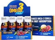 Advanced Omega-3 Shots EPA 500 mg, DHA 500 mg - Fast Absorption, no Sugar, 16 Calories Fruit Flavor 