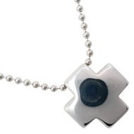 二手蒂芙尼羅馬十字架項鍊配球鏈，純銀，意大利製造，約 13.2 克，女士