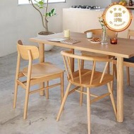 MUJI無印良品木製椅OA白橡木書桌餐桌椅子家用簡約實木靠背椅