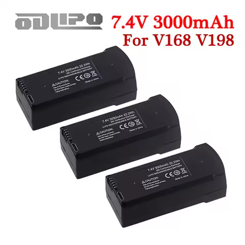 Original 7.4V 3000Mah Drone Lipo Battery For V198 V198PRO V198MAX V168PRO V168MAX GPS Drones Quadcop