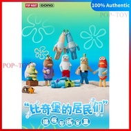 POPMART SpongeBob SquarePants Bikini Bottom Buddies Funny Plush Blind Box Pendant pop mart SpongeBob