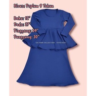 9 YEAR OLD CHILDREN'S PEPLUM KURUNG