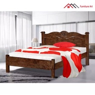 Furniture Art Design Queen Bed frame/ Katil Queen/ Katil kayu/ Wooden Bed Frame1004 C