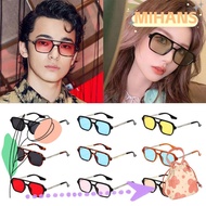 MIH 70s Sun Glasses, Vintage Summer Square Sunglasses, Fashion Retro Style UV400 Protection Eyeglass
