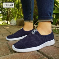 [ส่งเร็วพิเศษ!] HOGO รองเท้าผ้าใบ รองเท้าผ้าใบผู้หญิง Slipon นิ่มสุดๆ กันลื่น ทนทาน คู่เดียวเอาอยู่ 