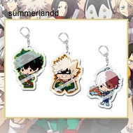 SL Anime My Hero Academia Transparent Pendant Double-Sided Acrylic Keychain