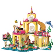 FIT 41063 Disney Princess Ariels Undersea Palace Castle Mermaid Undersea Palace Elsa Building Blocks