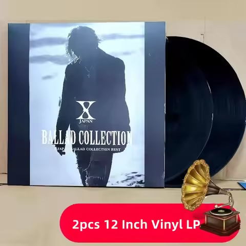Rock X-Japan YOSHIKI Music Vinyl LP Ballad Collection Album 2pcs 12 In Long Playing Record Cosplay P