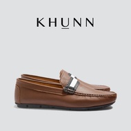 Khunn (คุณณ์) รองเท้า รุ่น Navy สีWhiskey