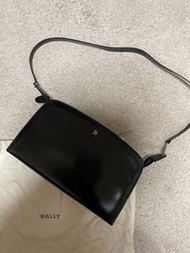 Bally vintage shoulder bag 中古牛皮黑色腋下包