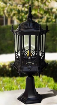 Biglite Outdoor Post Lamp 6603/S BLK Modern/Contemporary LED Lighting