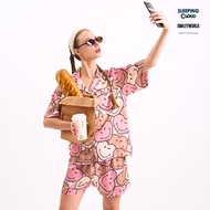 SLEEPING CLOUD Pajamas | 1 LYOCELL Soft And Cool Fabric Comfortable To Wear : Short Sleeves CANDY SU
