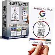 Review Tap Card for Google Reviews (1-Pack) - Credit Card Sized - Custom NFC Card with QR – Boost Bu