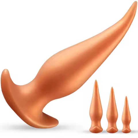 NEW Wearable Soft Anal Plugs Liquid Silicone Huge Butt Plug Prostate Massage Anal Training Comfortab