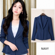 Long sleeve ruffle blazer women's formal blazer/ blazer for women
