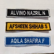 Custom Computer Embroidery Name Bet ELITE 01 523 1.8x8.5cm Neat Stitching for Embroidered Uniforms