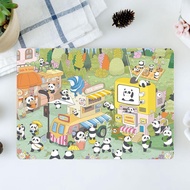 [Chestnut Language] Panda Town Postcard (Single Sheet) Bus Bus Coffee