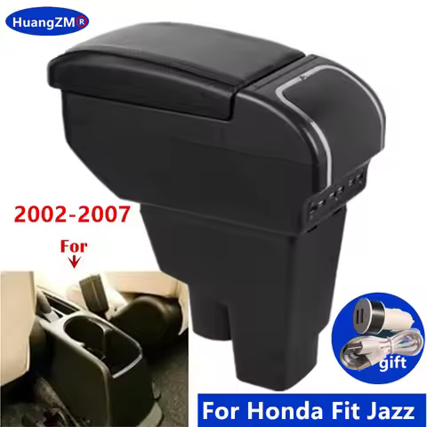 Car Armrest Storage Box For Honda Jazz Armrest Box For Honda Fit Jazz 1 2002 2003 2004 2005 2006 200