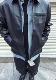 Carhartt WIP Detroit Jacket J97經典美式潮流復古休閒底特律PU皮衣夾克外套