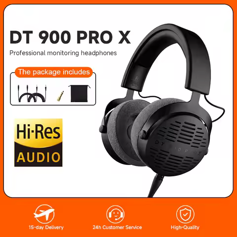 DT900 PRO X Black Limited Edition HIFI Headphones with Open Back Design for Superior Sound Quality